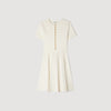 Gisele Pointelle Knit Short Dress ECRU