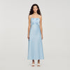 Cinderella Satin-Effect Maxi Dress Blue Sky