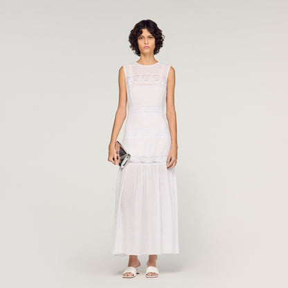 Poetique Crepon Maxi Dress White