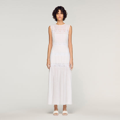 Poetique Crepon Maxi Dress White