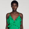 Calypsane Maxi Dress With Straps GREEN