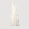 Zinnia Pointelle Knit Maxi Dress White