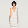 Zinnia Pointelle Knit Maxi Dress White