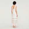 Zinnia Pointelle Knit Maxi Dress White