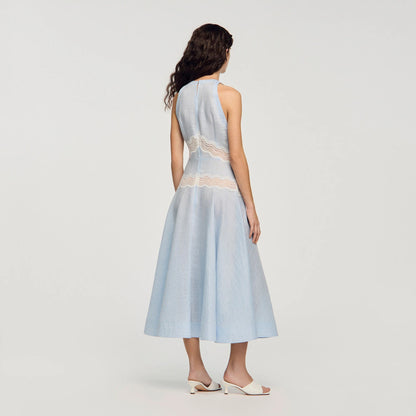 Nathalie Maxi Dress With Lace Details CIEL / BLANC