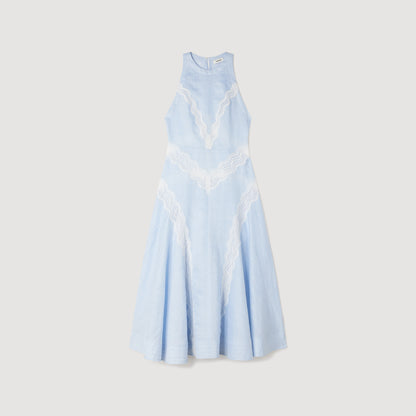 Nathalie Maxi Dress With Lace Details CIEL / BLANC