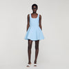 Lyssandra Beaded Knit Short Dress SKY BLUE