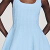 Lyssandra Beaded Knit Short Dress SKY BLUE