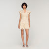Lyrella Short Guipure Dress Ecru