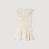 Lyrella Short Guipure Dress Ecru