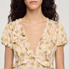 Floral Print Short Dress Light Pink