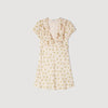 Floral Print Short Dress Light Pink