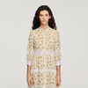 Aurelia Floral Lace Maxi Dress Olive / Ecru