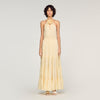 Alba Floral Print Linen Maxi Dress Vanilla