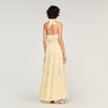 Alba Floral Print Linen Maxi Dress Vanilla