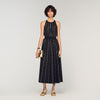 Rhinestone Maxi Dress Black