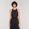Rhinestone Maxi Dress Black