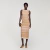 Raffaela Fancy Knit Maxi Dress Brown