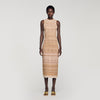 Raffaela Fancy Knit Maxi Dress Brown