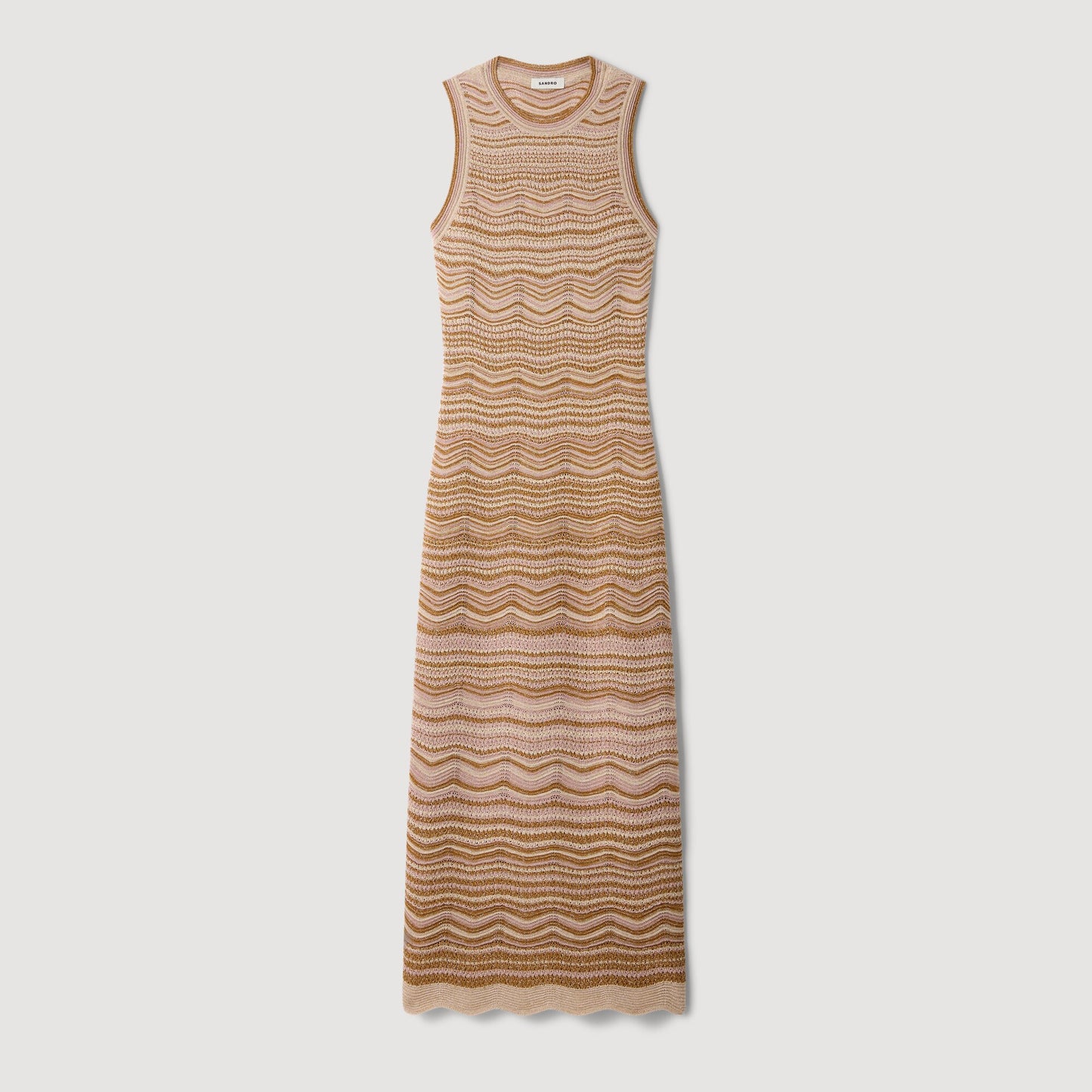 Raffaela Fancy Knit Maxi Dress Brown
