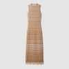Raffaela Fancy Knit Maxi Dress Brown