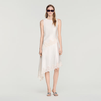 Alva  Silhouette Dress Ecru