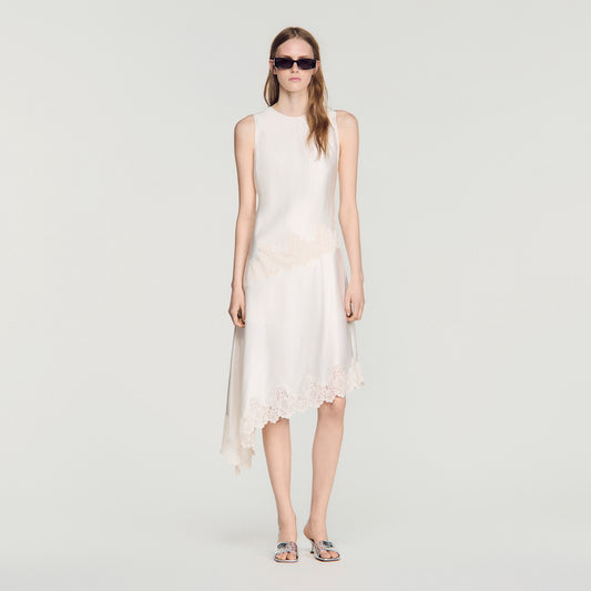 Alva  Silhouette Dress Ecru