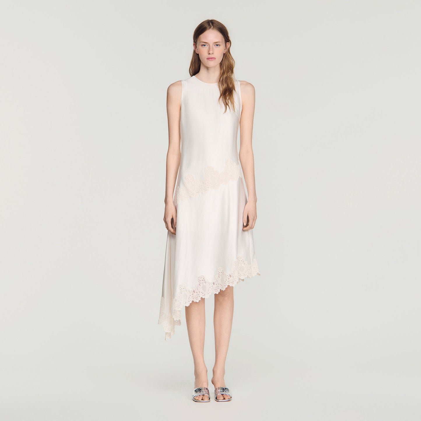 Alva  Silhouette Dress Ecru