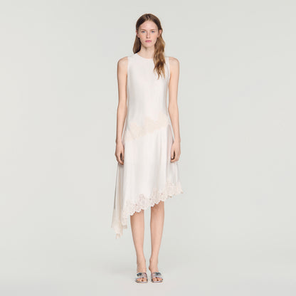 Alva  Silhouette Dress Ecru