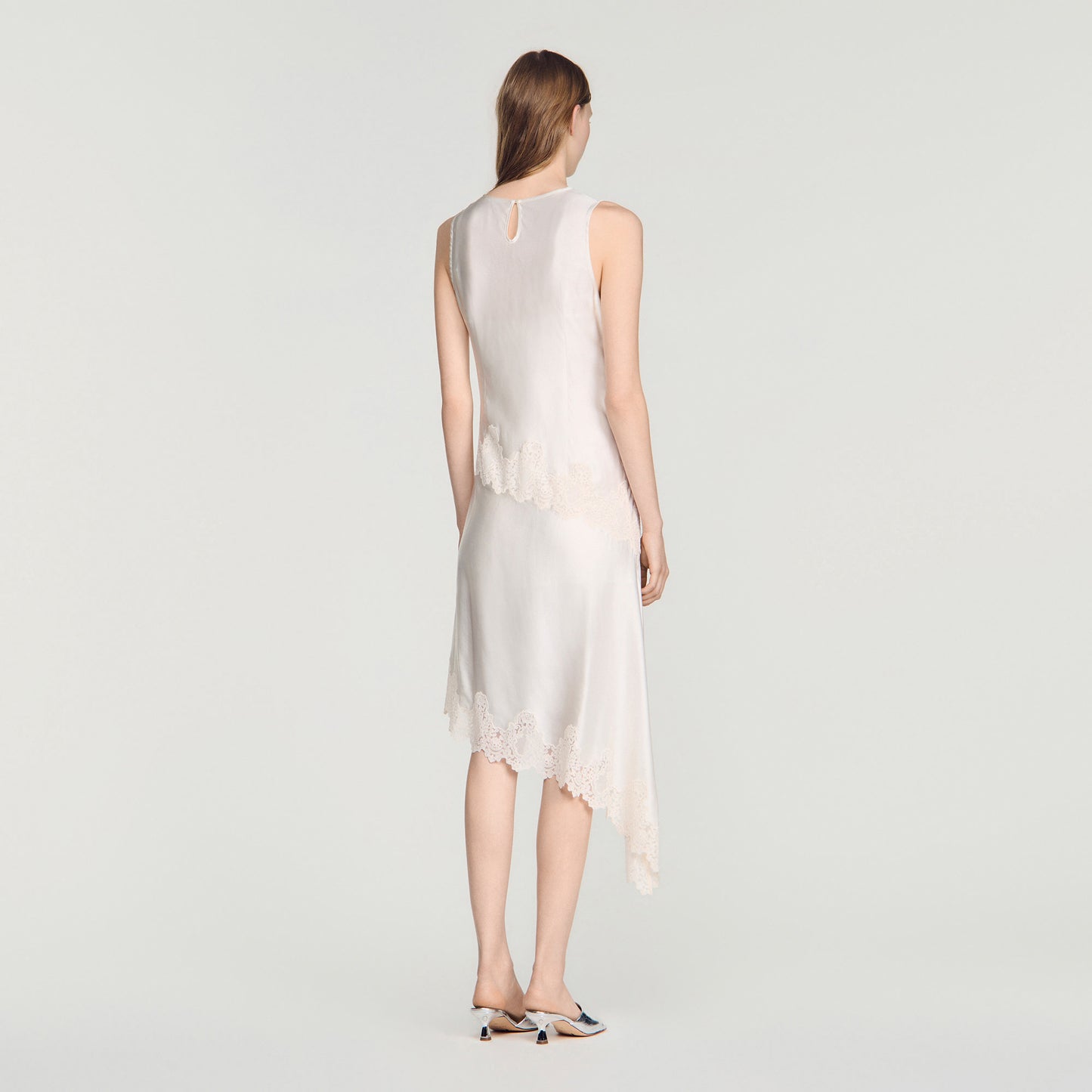 Alva  Silhouette Dress Ecru