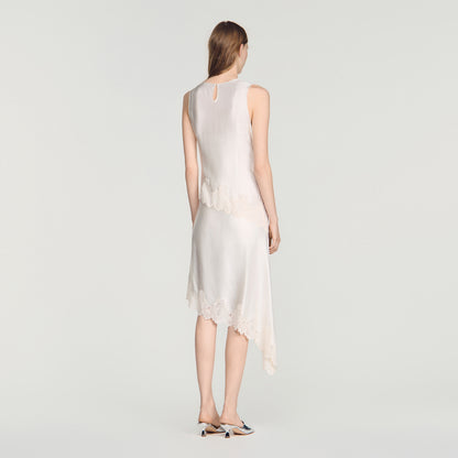 Alva  Silhouette Dress Ecru