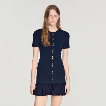 Keira  Structured Dress Midnight Blue