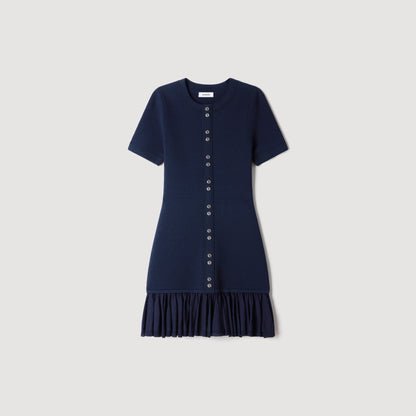 Keira  Structured Dress Midnight Blue