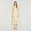 Calaventi Paisley print maxi dress Light Yellow