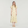 Calaventi Paisley print maxi dress Light Yellow