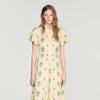 Calaventi Paisley print maxi dress Light Yellow