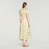 Calaventi Paisley print maxi dress Light Yellow