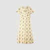 Calaventi Paisley print maxi dress Light Yellow