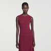 Samantha Pointelle knit maxi dress Bordeaux