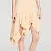 Biancona Asymmetric knit dress Vanilla