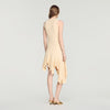 Biancona Asymmetric knit dress Vanilla