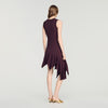 Biancona Asymmetric knit dress Brown