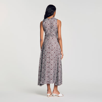 Maira Daisy print maxi dress Brown