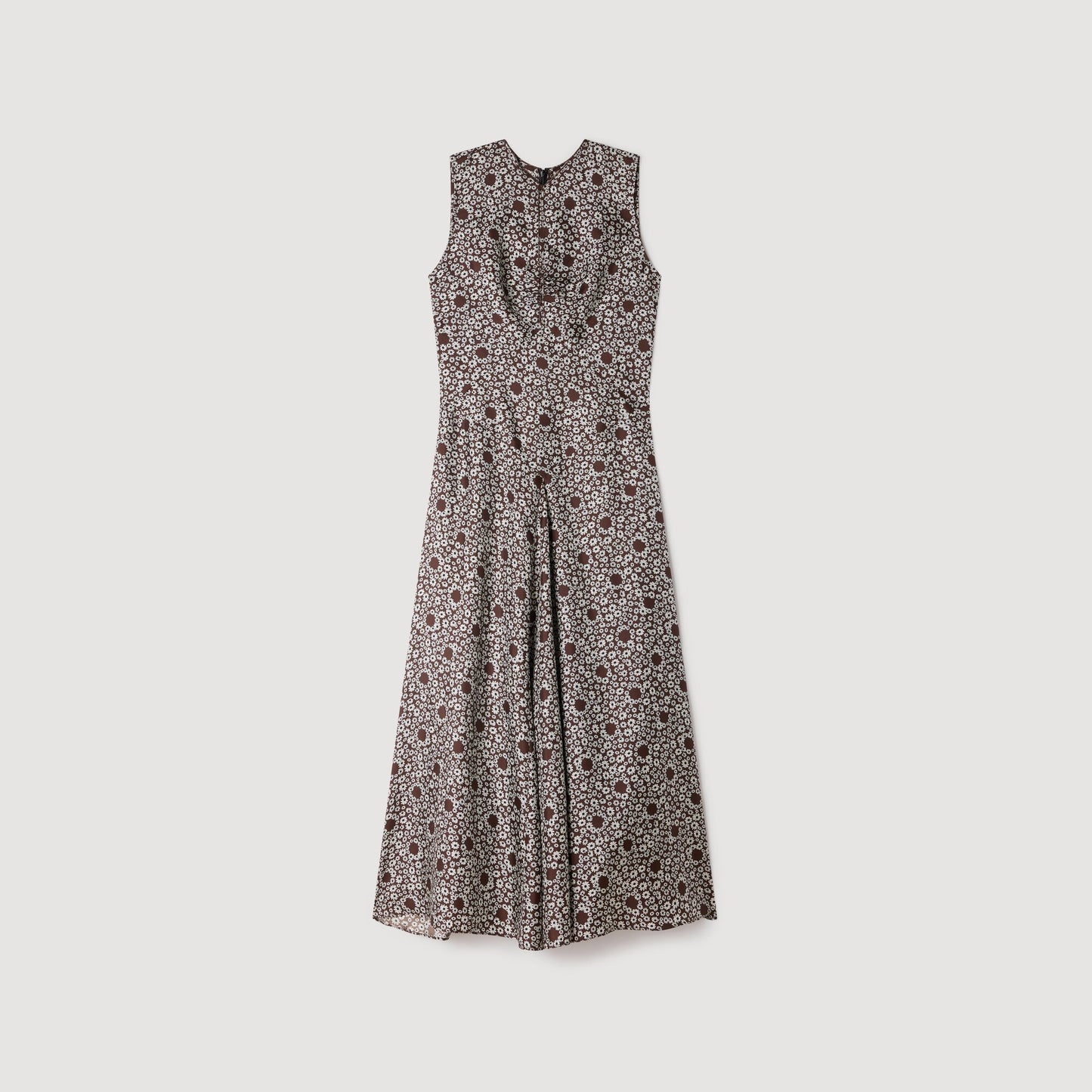 Maira Daisy print maxi dress Brown