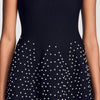 Sunniva Short knit dress with beads Black