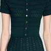 Orianne Pointelle knit maxi dress Green