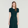 Orianne Pointelle knit maxi dress Green