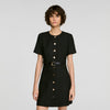 Palace 2-in-1 tweed dress Black