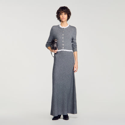 Henrietta 2-in-1 maxi dress Grey