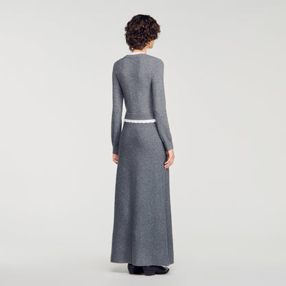 Henrietta 2-in-1 maxi dress Grey